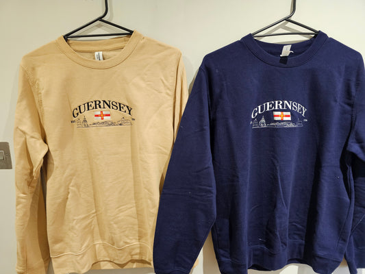 Guernsey crew necks